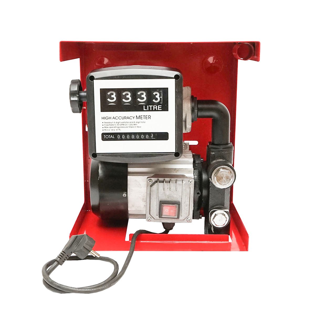 Pompa transfer motorina 220V 550W Breckner Debit 60L/min. (Kit cu contor, furtun aspiratie 1,5M, furtun transfer 4M, Pistol)